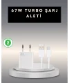 67 Watt Type C Şarj Adaptörü Poco X3 X4 X5 Pro Uyumlu