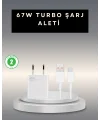 67 Watt Type C Şarj Adaptörü Xiaomi Poco X3 X4 X5 Pro Uyumlu