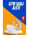 67W Hızlı Şarj Yüksek Voltaj Korumalı Type C Şarj Adaptörü