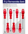 7li Tornavida Seti (4  Düz Tornavida 3  Yıldız Tornavida)