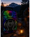 8 İnç Karaoke Hoparlör USB AUX FM Destekli Işıklı Speaker