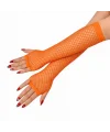 80’ler 90’lar Retro Turuncu File Parmaksız Eldiven 26 Cm