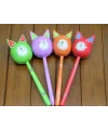Ahşap Kedi Marakas Tekli Polos:29