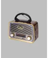 Ahşap Nostaljik Radyo Bluetooth USB SD Kart Destekli