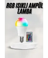 Akıllı RGB Led Ampul Led Uzaktan Kumandalı Renk Değiştiren Ampul