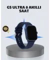 Akıllı Saat 360 mAh Çoklu Spor Modlu Lacivert Siyah Kordon