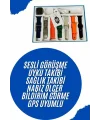 Akıllı Saat 7 Kordon Hediyeli Takvim Alarm Nabız Ölçer Bildirim Görme Sesli Görüşme