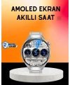 Akıllı Saat AMOLED Ekran Bluetooth Aramalı – Nabız Uyku ve Spor Takipli