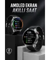 Akıllı Saat Bluetooth Bağlantılı Amoled Ekran Uyku ve Sağlık Takibi