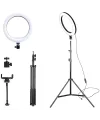 ALLY 10 İnch  Halka Led Tripod(1.30M)Youtuber Video Selfie Stüdyo Makyaj Işığı-(5775)