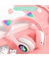 ALLY 23M Kedi Kulak Kulaküstü Bluetooth 5.0 Kablosuz Kulaklık Led Işıklı-(5775)