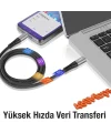 ALLY 240W Type-C To Type-C Laptop Telefon Hızlı Data ve Şarj Kablosu-(5775)