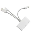 ALLY 3 İN1  İPhone+Usb C+ Usb A Kamera Okuyucu Kart Okuyucu-(5775)