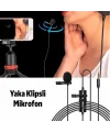 ALLY 3.5MM Universal Lavalier Kablolu Yaka Mikrofonu 6 Metre-(5775)