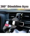 Ally 360 Dönebilen Araç Klima Havalandırma Bölmesi Kancalı Telefon Tutucu-(5775)