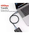 ALLY 40Gbps 240W Type-C 8K Görüntü ve Hızlı Data Şarj Kablosu-(5775)