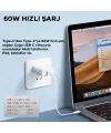 ALLY 5in1 iPhone+ Type-C+ USB Seyahat için 60W Hızlı Şarj Kablo Seti-(5775)