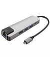 ALLY 5İN1  USB 3.1 Type C To HDMI 2xusb 3.0 RJ45 Ethernet Dönüştürücü Adaptör-(5775)