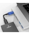 Ally 6 İn1 Usb-C Hub Daul  USB 3.0 Type-C Şarj Kart Reader Çoğaltıcı Hub-(5775)