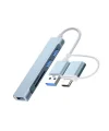 ALLY A-807 5in1 Type-C + USB Girişli USB 3.0 Çoğaltıcı Hub Adaptör-(5775)