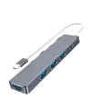 ALLY  ADS-301C 5 in 1 Type C Dönüştürücü 4 Usb Portlu Adaptör Hub Çoklayıcı-(5775)