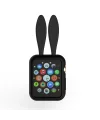 Ally Apple Watch 1-2-3-4 42mm Tavşan Figürü Silikon Kılıf-(5775)