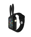 Ally Apple Watch 1-2-3-4 42mm Tavşan Figürü Silikon Kılıf-(5775)
