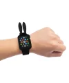 Ally Apple Watch 1-2-3-4 42mm Tavşan Figürü Silikon Kılıf-(5775)
