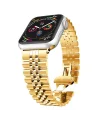 Ally Apple Watch 7-8 41mm 6-5-4 40mm Kayış Kordon Paslanmaz Çelik 3-2-1 38mm-(5775)