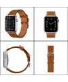 Ally Apple Watch 7-8 41mm 6-5-4 40mm Single Coil Deri Kayış Kordon 3-2-1 38mm-(5775)