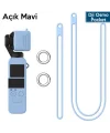 Ally Dji Osmo Pocket Koruyucu Silikon Kılıf+El Ve Boyun Strap Askısı-(5775)