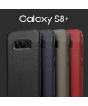 Ally Galaxy S8 Plus Litchi Tam Koruma Soft Silikon Kılıf-(5775)