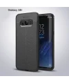 Ally Galaxy S8 Plus Litchi Tam Koruma Soft Silikon Kılıf-(5775)