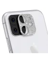 ALLY İPhone 11 Kamera Koruyucu Lens Diamond Taş İşlemeli-(5775)