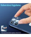 ALLY İPhone 12 Mini 3D Full Tempered Glass Cam Kamera Koruyucu-(5775)