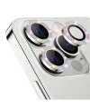ALLY İphone 12 Pro Max 3D Metal Çerçeveli Kamera Lens Koruyucu-(5775)