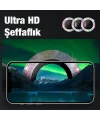 ALLY İphone 12 Pro Max 3D Metal Çerçeveli Kamera Lens Koruyucu-(5775)