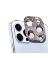 ALLY İPhone 12 Pro Max Kamera Koruyucu Lens Diamond Taş İşlemeli-(5775)