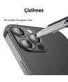 ALLY İPhone 13 Pro -13 Pro Max 3D Metal Çerçeveli Kamera Lens Koruyucu-(5775)