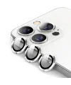 ALLY İPhone 13 Pro -13 Pro Max 3D Metal Çerçeveli Kamera Lens Koruyucu-(5775)