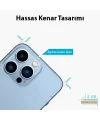 Ally iPhone 13 Pro Max 6.7 Tempered Şeffaf Arka Cam Koruyucu-(5775)