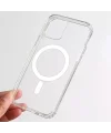 ALLY iPhone 13 Pro Max Magsafe Uyumlu Manyetik Kılıf Silikon Kılıf-(5775)