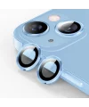 ALLY iPhone 14-14 Plus 3D Metal Çerçeveli Kamera Lens Koruyucu-(5775)