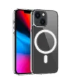 ALLY iPhone 14 6.1inç Magsafe Uyumlu Manyetik Sert Silikon Kılıf-(5775)