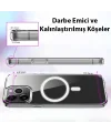 ALLY iPhone 14 Pro 6.1inç Magsafe Uyumlu Manyetik Sert Silikon Kılıf-(5775)