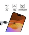 Ally iPhone 15 Pro Full Glue Tempered Kırılmaz Cam Ekran Koruyucu-(5775)