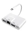 ALLY İPhone 3İN1 Lightning HDMI RJ45 OTG Digital AV Adaptör Hub-(5775)