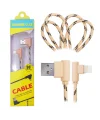 Ally İphone Lightning  Eğik Başlı Halat Usb Kablo 1metre-(5775)