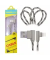 Ally İphone Lightning  Eğik Başlı Halat Usb Kablo 1metre-(5775)