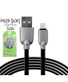 Ally İphone5s6s788 Plus Zinc Alloy Dayanıklı 3.0a 1.5mm Usb Kablo-(5775)